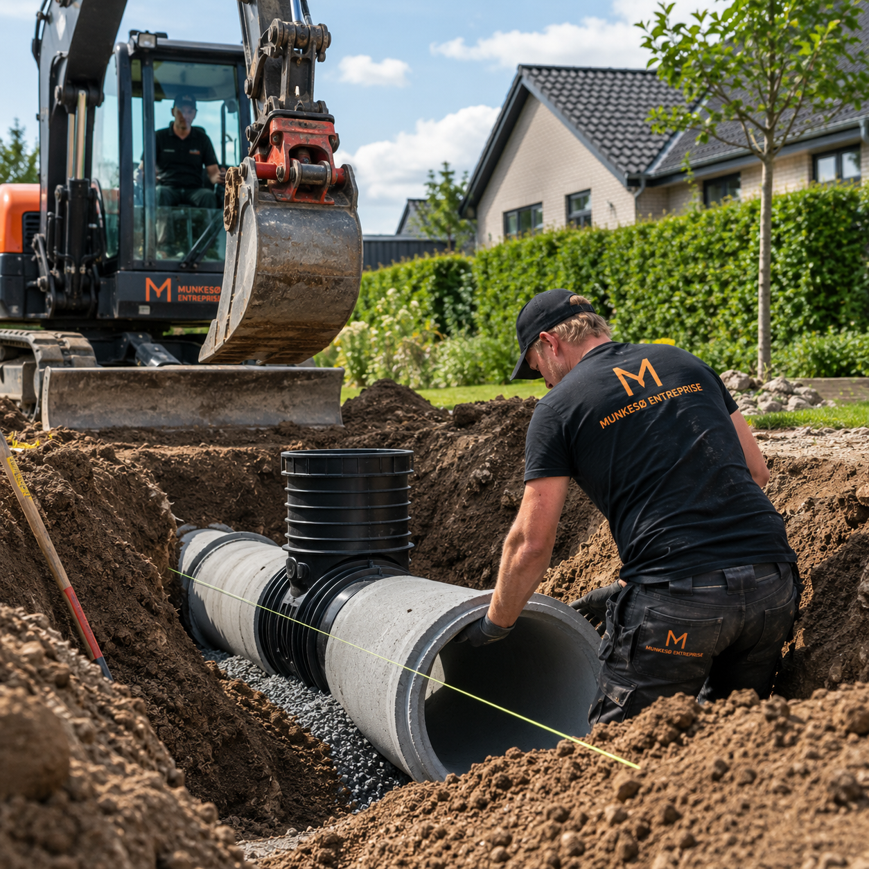 Gravearbejde med Munkesø Entreprise